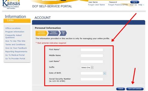 dcf login with case number