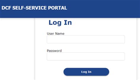 dcf training login form