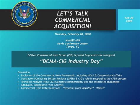 dcma commercial item group mission
