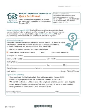 dcp quick enrollment form