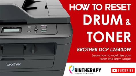 Como resetear toner y reiniciar el tambor de tu Brother DCP L2540DW 👌
