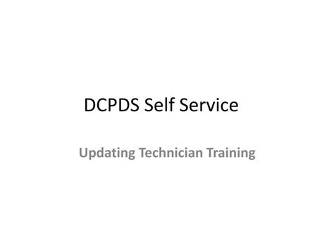 dcpds login from home