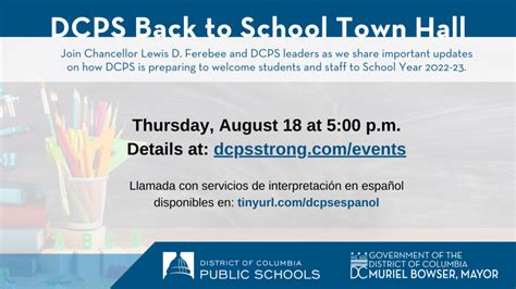 dcps back to school resources