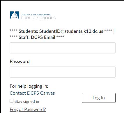 dcps email sign in