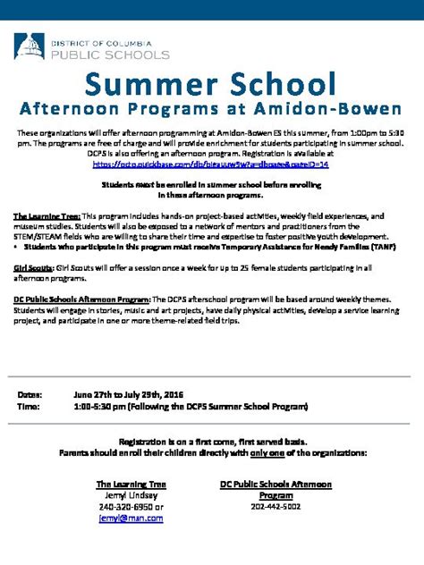 dcps summer school jobs