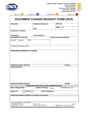 dcr - document change request