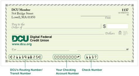 dcu massachusetts routing number