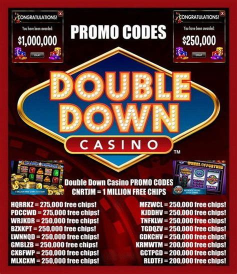 double down free chips Double down codes, Double down casino free