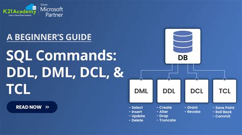 ddl and dml commands in sql with syntax