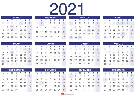 de 2021 o del 2021
