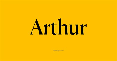 de onde vem o nome arthur