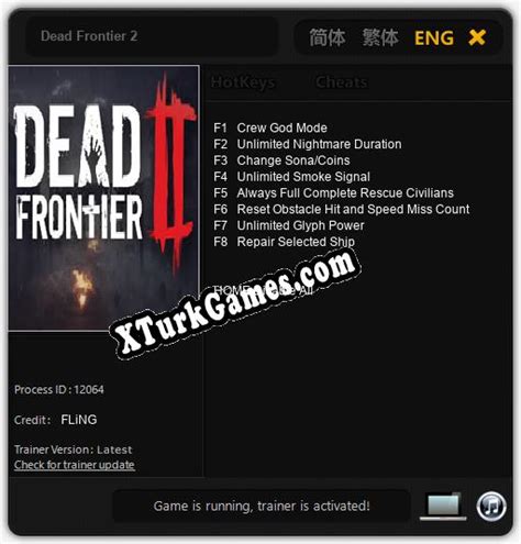 dead frontier 2 cheat table