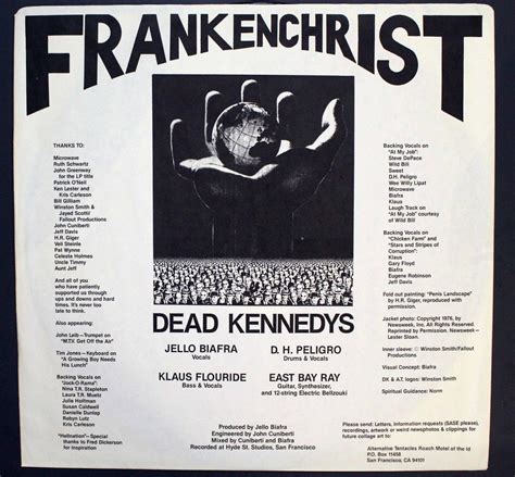 dead kennedys frankenchrist album