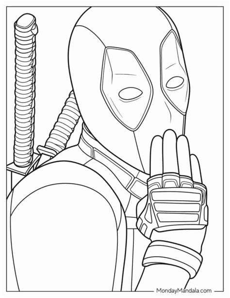 Deadpool 3 Coloring Pages