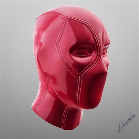 deadpool 3d print mask download