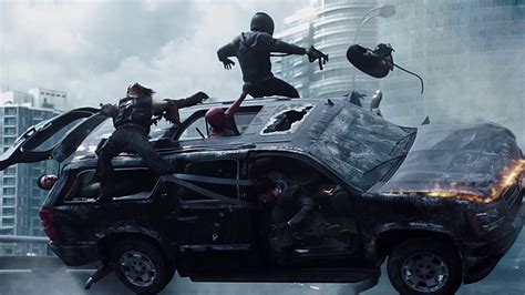 deadpool car fight scene