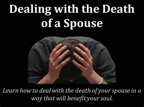 dealing with the death of a spouse