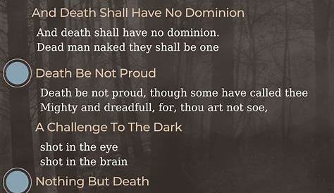 Death Poems Band Poetry Quotes QuotesGram