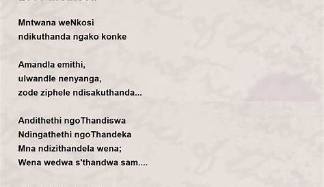 Death Xhosa Poems 25 Sad About