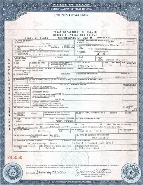 death certificate baltimore city