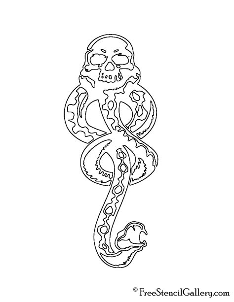Death Eater Pumpkin Stencil Printable