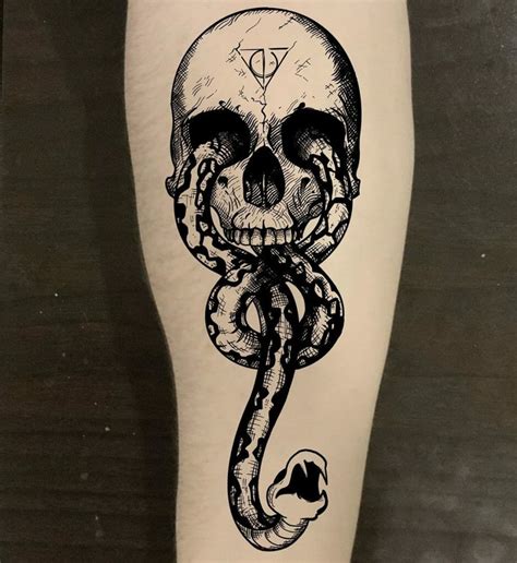 Death Eater Tattoo Drawing: How To Draw This Dark Symbol