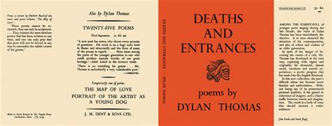deaths and entrances dylan thomas
