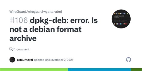 deb is not a debian format archive