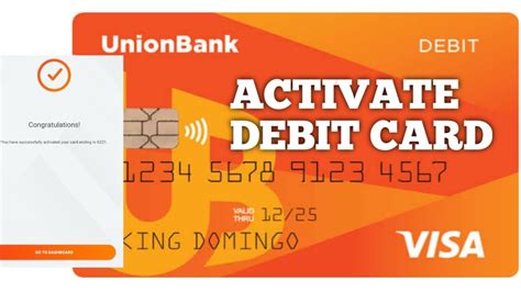 debit card activation union bank