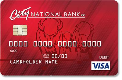 debit card city national bank login