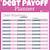 debt payoff planner template