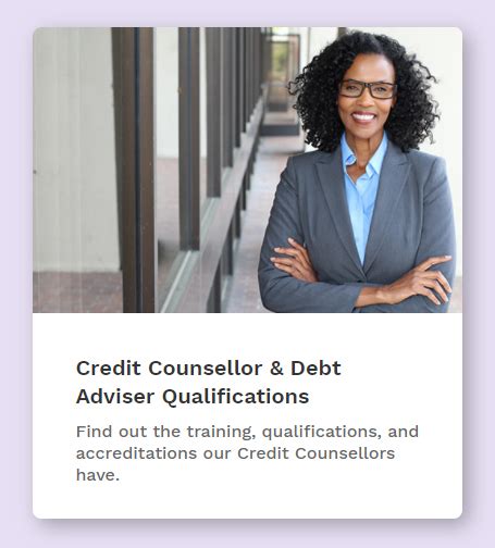 debt advisor qualifications