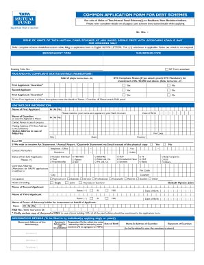 debt relief application form