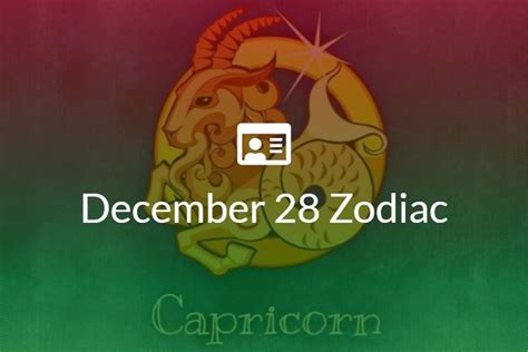 Dec 28 Horoscope