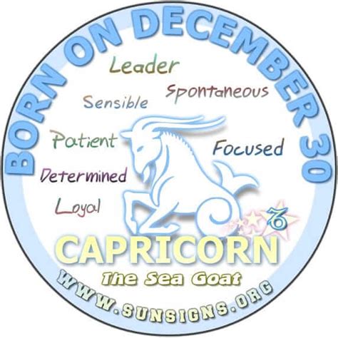 dec 30th star sign