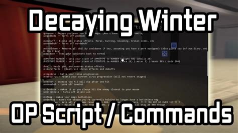 decaying winter admin commands
