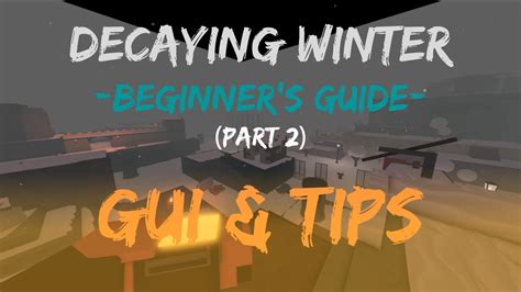decaying winter beginner guide