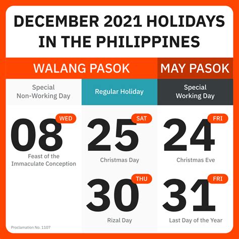 december 2021 holidays philippines