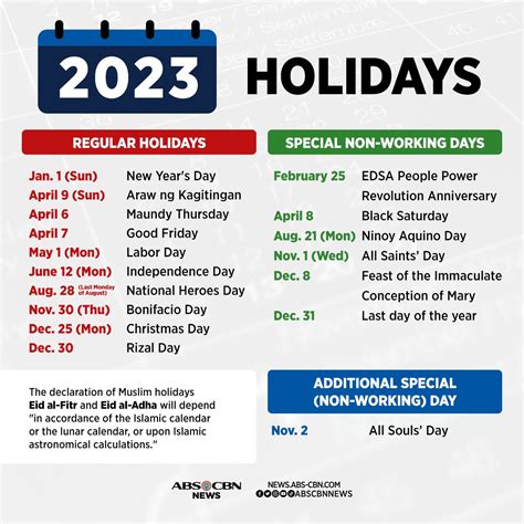 december 2023 regular holidays
