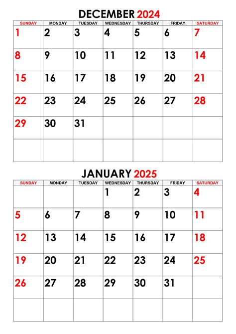 January 2025 Calendar Printable Calendar printables, Pdf templates, Calendar
