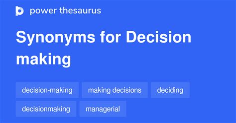 decision maker synonym business