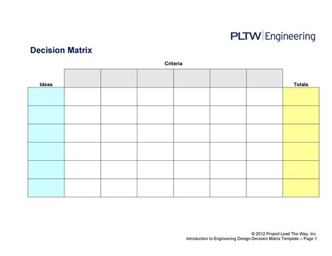 49 BEST Decision Matrix Templates (Word & Excel) ᐅ TemplateLab