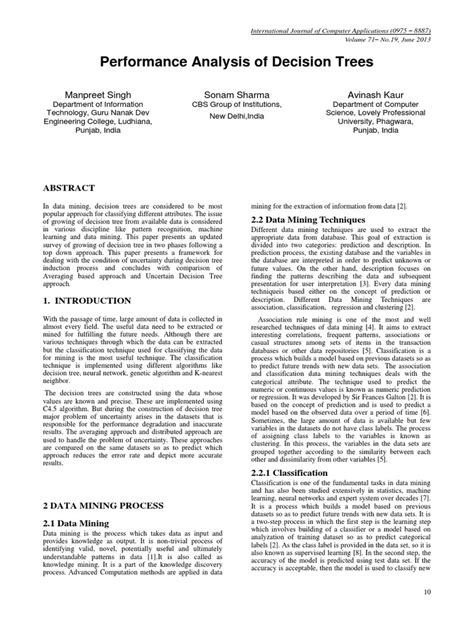 Decision Tree Journal Article