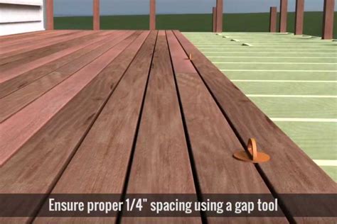 deck board spacing