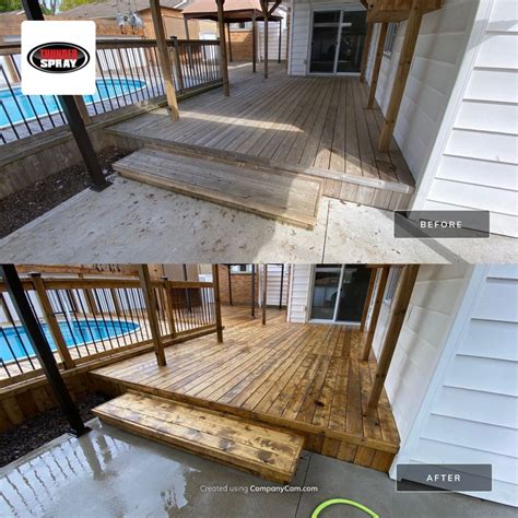 deck cleaning process
