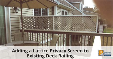 deck lattice screen