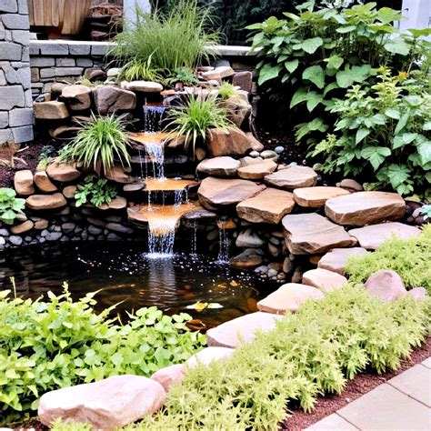 Deck Pond With Waterfall