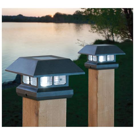 deck post cap lights