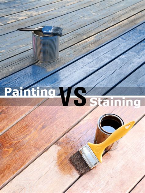 deck stain vs deck paint