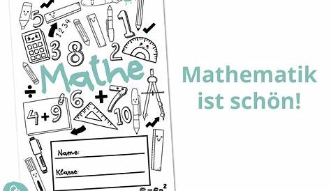 Mathe Deckblatt | Deckblatt deutsch, Mathe deckblatt, Deckblatt schule